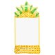 Inflatable Water Hammock / Pool Float with Mesh Pineapple, Yellow/Green