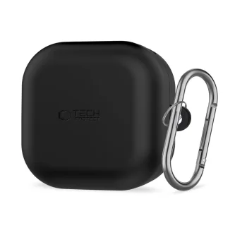 Tech-Protect Silicone Hook maciņš Samsung Galaxy Buds 4 / 4 Pro austiņām, melns
