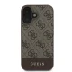 Guess 4G Bottom Stripe vāciņš Apple iPhone 16 - Brūns