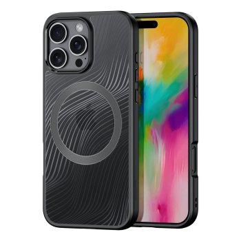 Dux Ducis iPhone 16 Pro Max vāciņš Aimo Mag ar MagSafe, melns