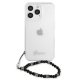 Guess Pearl vāciņš priekš iPhone 13 Pro Max, Transparent Black