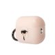 Karl Lagerfeld AirPods Pro 2 case with 3D Choupette, pink