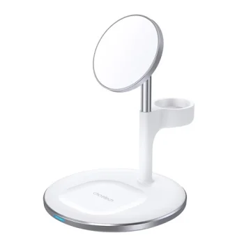 Беспроводное магнитное зарядное устройство Choetech 3-в-1 MagSafe, 15W,...
