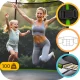 Dārza batuts Neo-Sport 252 cm (8 ft) ar iekšējo tīklu un kāpnēm
