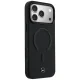 Mercedes Leather 3D MagSafe vāciņš iPhone 17 Pro Max, melns