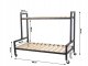 Divlīmeņu plaukts uz riteņiem terasei, dārzam, mājām | Wooden Two-level Shelf on Wheels