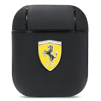 Ferrari On Track Leather AirPods vāciņš, melns