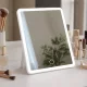 Беспроводное косметическое зеркало с LED-подсветкой, белое