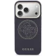 Guess Perforated 4G MagSafe vāciņš iPhone 17 Pro tālrunim, zils