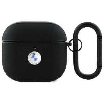 Чехол BMW BMA4SSLBK Genuine Leather для AirPods 4 Черный