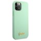 Apple iPhone 12 / 12 Pro 6.1\'\' Guess Metal Logo Script Case Cover (GUHCP12MLSLMGGN), Green