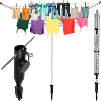 Dārza Saliekams Veļas Žāvētājs Drēbju Statīvs | Multifunctional Folding Laundry Clothe Drying Rack