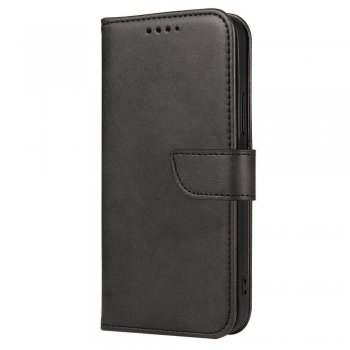 Xiaomi Redmi Note 10 4G / 10S Magnet Elegant Bookcase Cover Case, Black | Telefona Vāciņš Maciņš Apvalks...