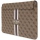 Guess 4G Printed Stripes klēpjdatora vāciņš 16\", brūns