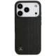 Mercedes iPhone 17 Pro vāciņš Leather Laurel Leaves MagSafe, melns