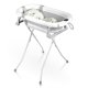 Foldable Baby Bathtub with Stand, Thermometer & Newborn Insert Ricokids RK-287, White-Grey