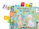 Mīksts Pieskāriena Buklets Sensora Grāmata Mazuļiem Bērniem \"Aita\", Krāsaina | Baby Soft to Touch Sensory...
