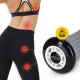 Masāžas rullis ar izciļņiem 4FIZJO Spike Roller 17 cm, pelēks-melns
