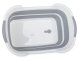 Silikona Saliekamā Bļoda ar Ūdens Noteku | Silicone Folding Bowl with Drain