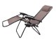 Folding Garden Lounger Zero Gravity with Table, Brown