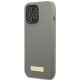Guess Silicone Logo Plate MagSafe vāciņš iPhone 13 Pro Max, pelēks