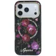 Guess IML Glitter Blossom Roses MagSafe vāciņš iPhone 18 Pro Max / 17 Pro Max, melns