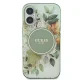 Guess iPhone 16 Case IML Flower & Tonal Circle MagSafe, Green
