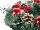 Christmas decorative wreath red and white