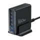 Сетевое зарядное устройство Tech-Protect DC160W-GAN 160W (6 портов) - черный