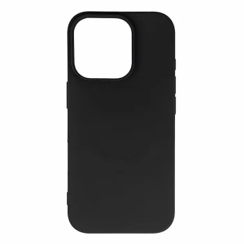 iPhone 17 Pro vāciņš Liquid Silicone Case ar MagSafe, melns
