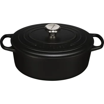 Le Creuset Signature Oval Cast Iron Casserole 29 cm 4.7 l Satin Black