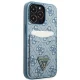 Чехол Guess 4G Triangle Logo Cardslot для iPhone 13 / 13 Pro - Синий