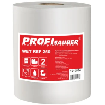 Безворсовые салфетки Profi Sauber WET REF 250, 256 шт.