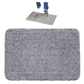 Дверной коврик Clean Step Mat, 70x46 см, серый