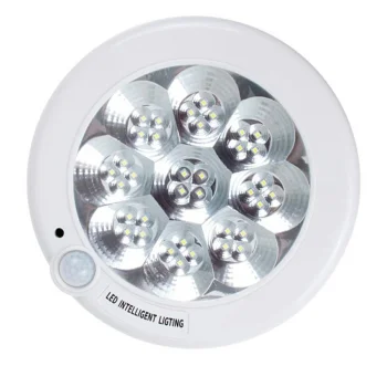 LED griestu lampa ar kustības sensoru ZD55A, 8W, 1300lm