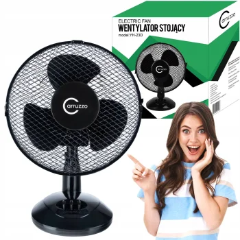 Компактный Настольный Вентилятор Carruzzo - 20Вт, Чёрный | Compact Desktop Fan