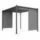 MultiGarden Garden Pergola 3x4 m, Steel Frame, Grey