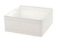 Tekstila organizators veļai un apģērbam 28x28x10 cm, balts