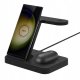Tech-Protect QI15W-A37 3in1 Bezvadu Indukcijas Lādētājs 15W - Melns | Wireless Inductive Charger