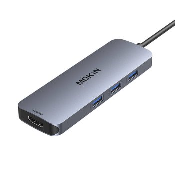 MOKiN Переходник-концентратор 8in1 USB-C на 2x 4K 60Hz HDMI + USB 3.0 SD Micro...