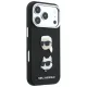 Чехол Karl Lagerfeld Saffiano Karl&Choupette для iPhone 18 Pro / 17 Pro с ремешком, черный