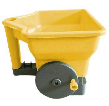 Ручная сеялка 3 л для травы и удобрений, жёлто-серая