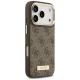 Guess 4G Logo Plate MagSafe vāciņš iPhone 17 Pro, brūns