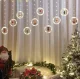 Светодиодная гирлянда 3м кольца с фигурами DA324A