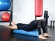 4FIZJO PENTAGRAM Yoga Massage Fitnes Pilates Foam Grid Roller 90cm, Black