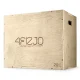 Pliometriskā kaste 4FIZJO 3-in-1 lēcieniem 40 x 60 x 50 cm