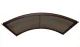 Козырек STARKEDACH R-160, 160x100x35 см, коричневый