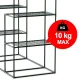 Garden Greenhouse with Shelves Plonos 4922 140x70x195cm