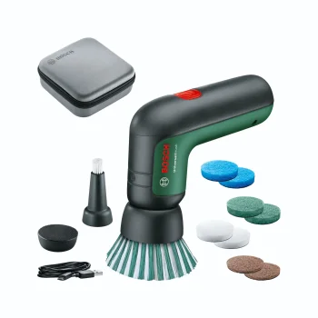 Akumulatora tīrīšanas birste Bosch UniversalBrush 3.6 V ar piederumiem