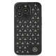 Mercedes iPhone 13 / 13 Pro vāciņš Silver Stars Pattern, melns